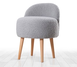 Atelier Del Sofa Puff de Piel Sintética Gris